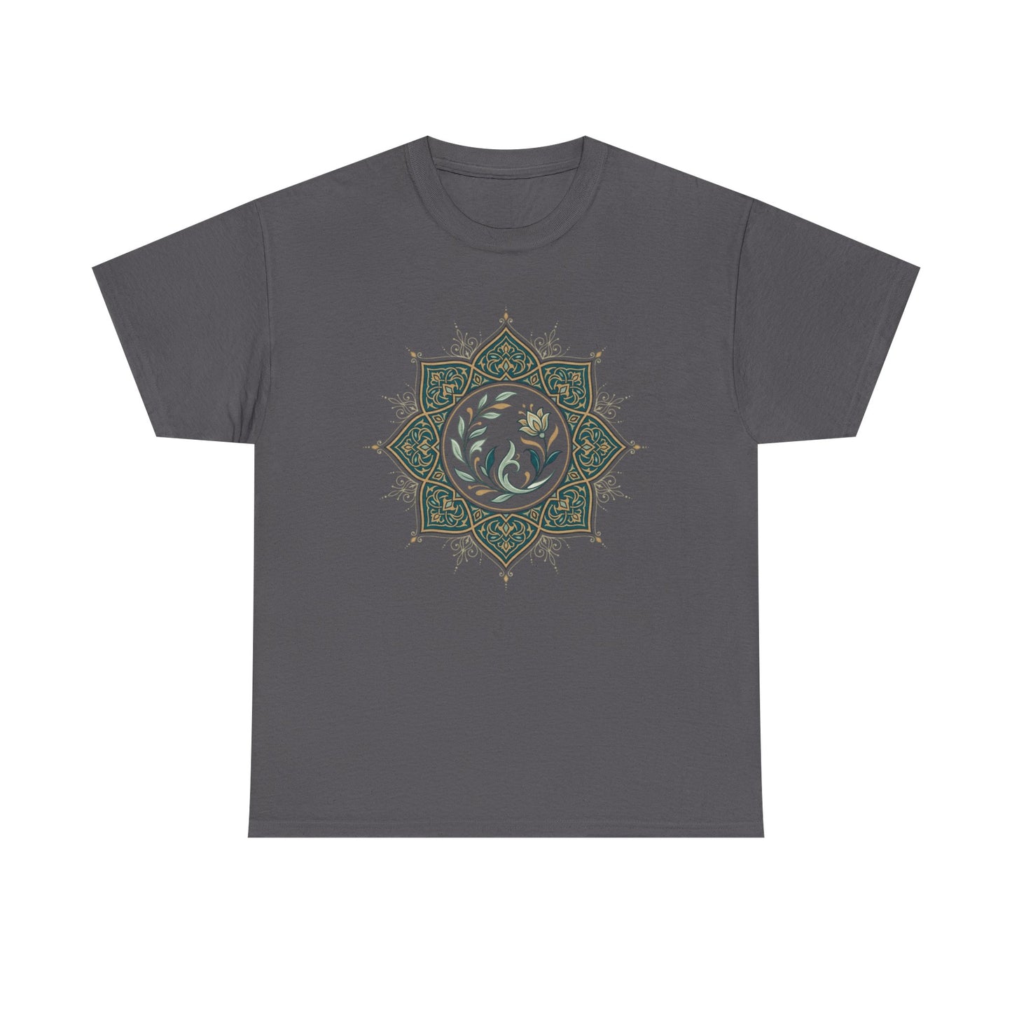 Olive Floral Lotus Tee