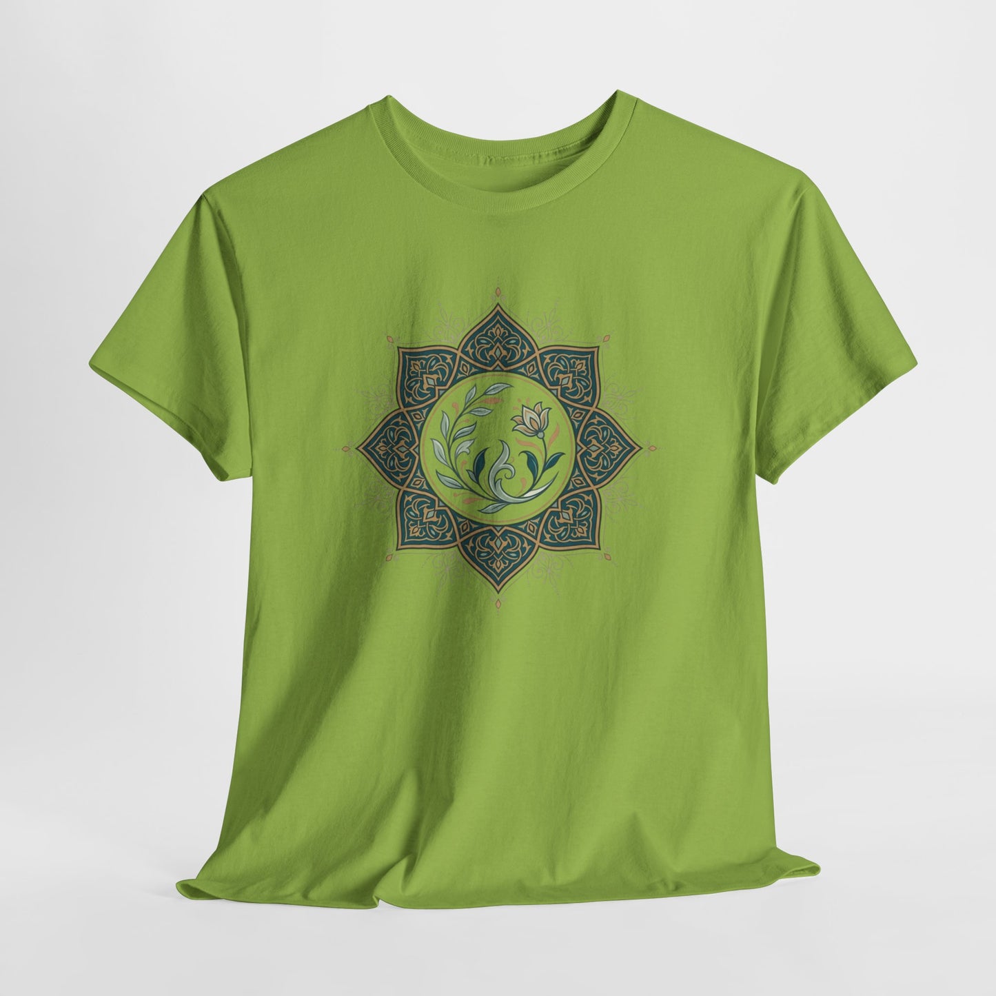 Olive Floral Lotus Tee