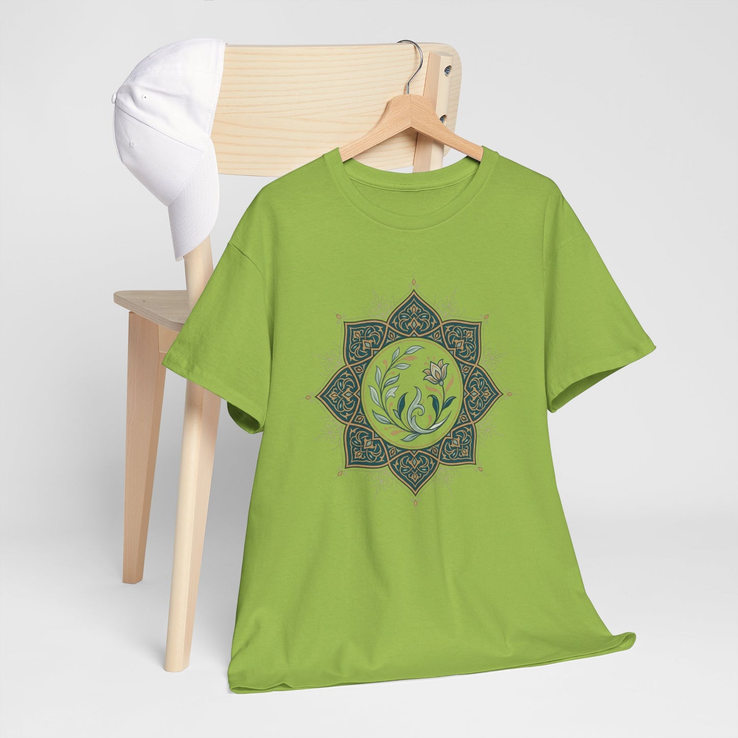 Olive Floral Lotus Tee