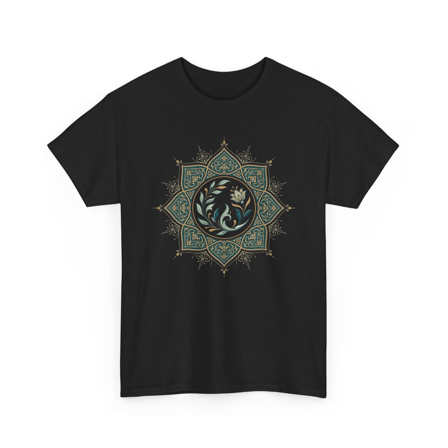 Olive Floral Lotus Tee
