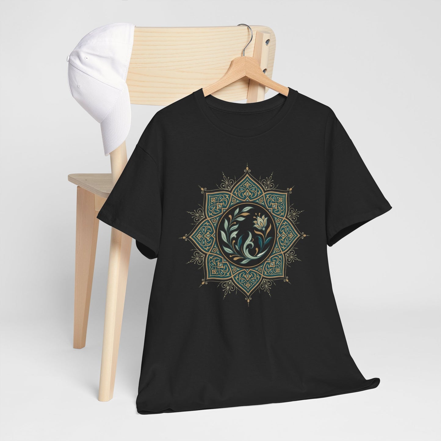 Olive Floral Lotus Tee