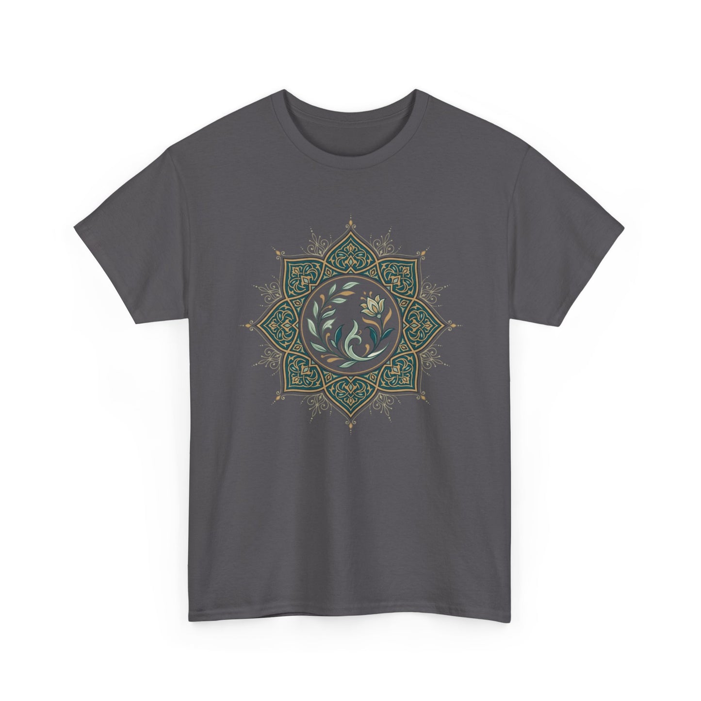 Olive Floral Lotus Tee