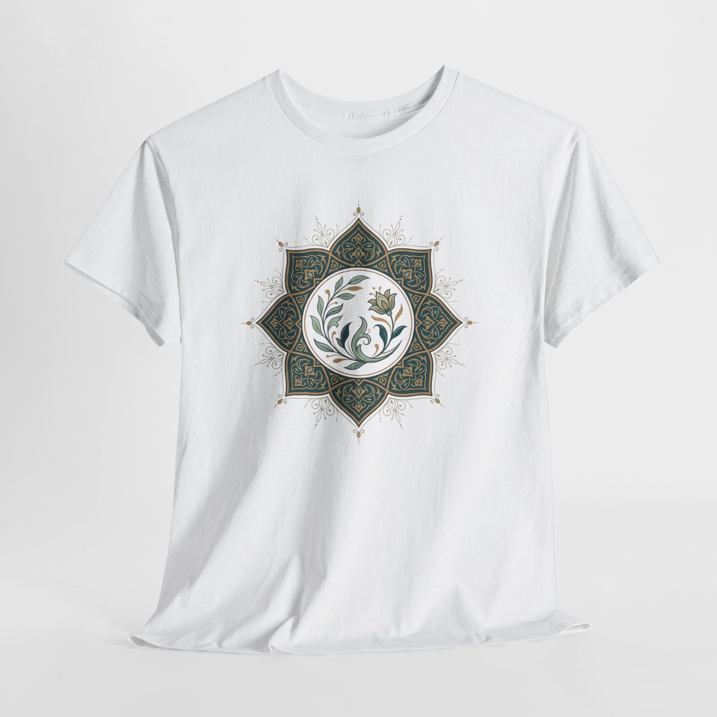 Olive Floral Lotus Tee