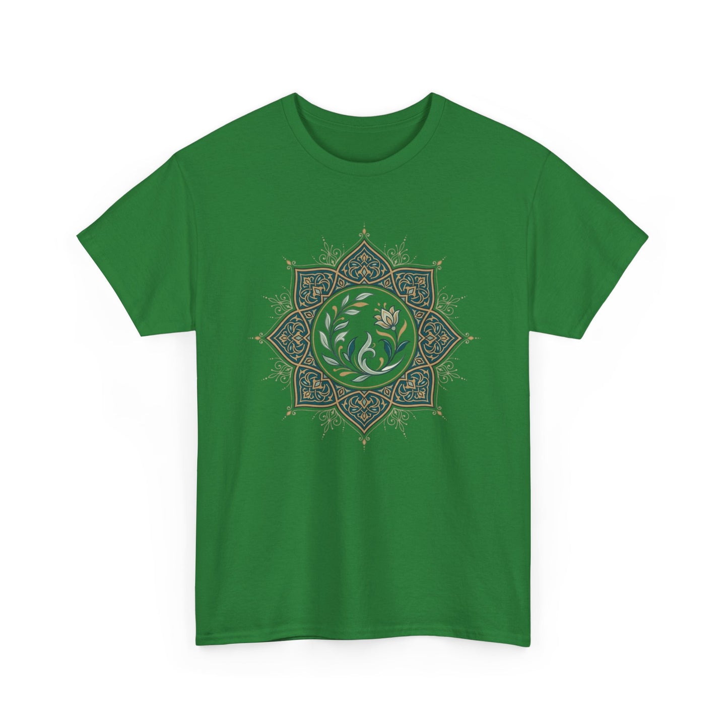Olive Floral Lotus Tee