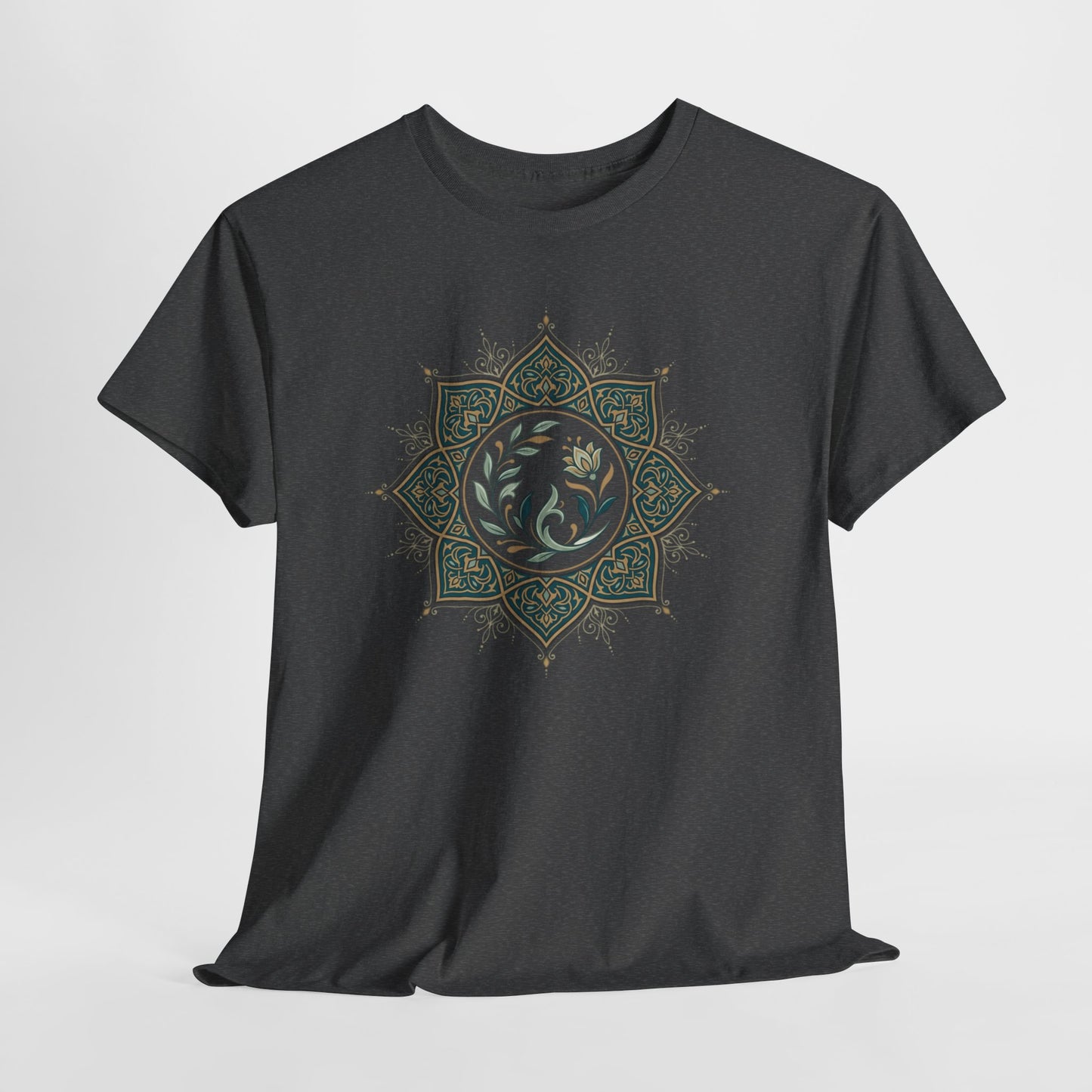 Olive Floral Lotus Tee