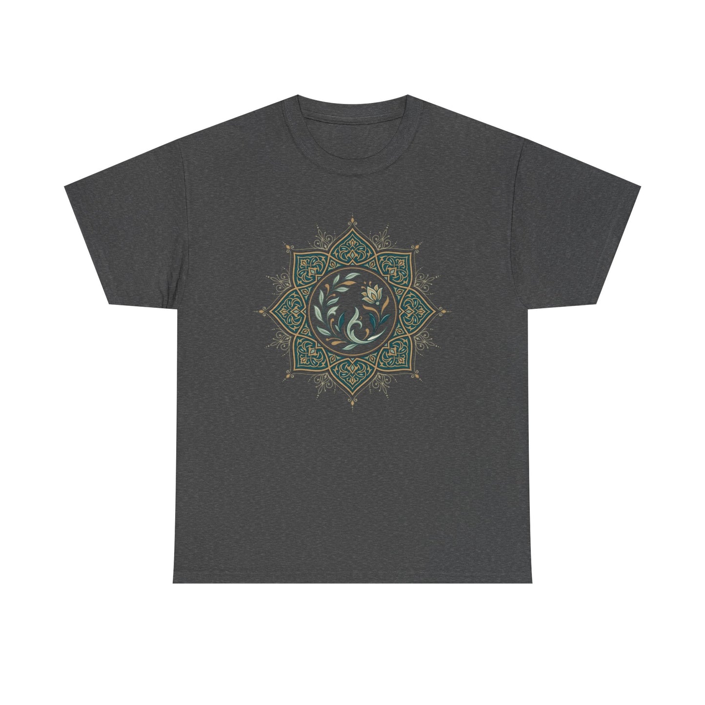 Olive Floral Lotus Tee