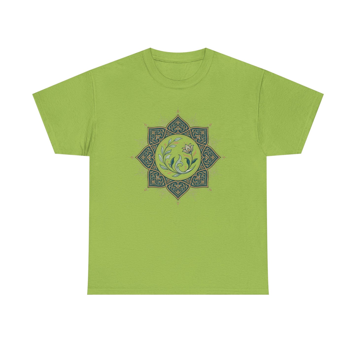 Olive Floral Lotus Tee
