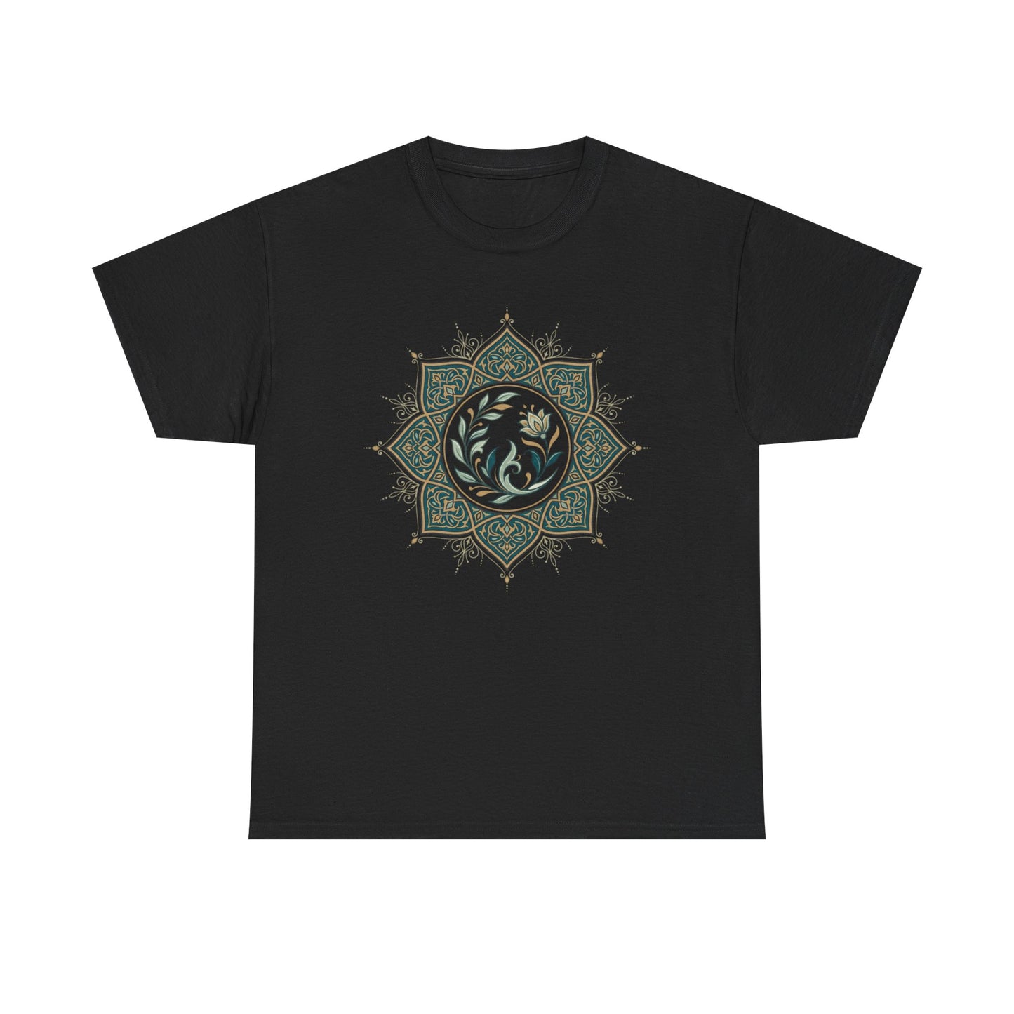 Olive Floral Lotus Tee