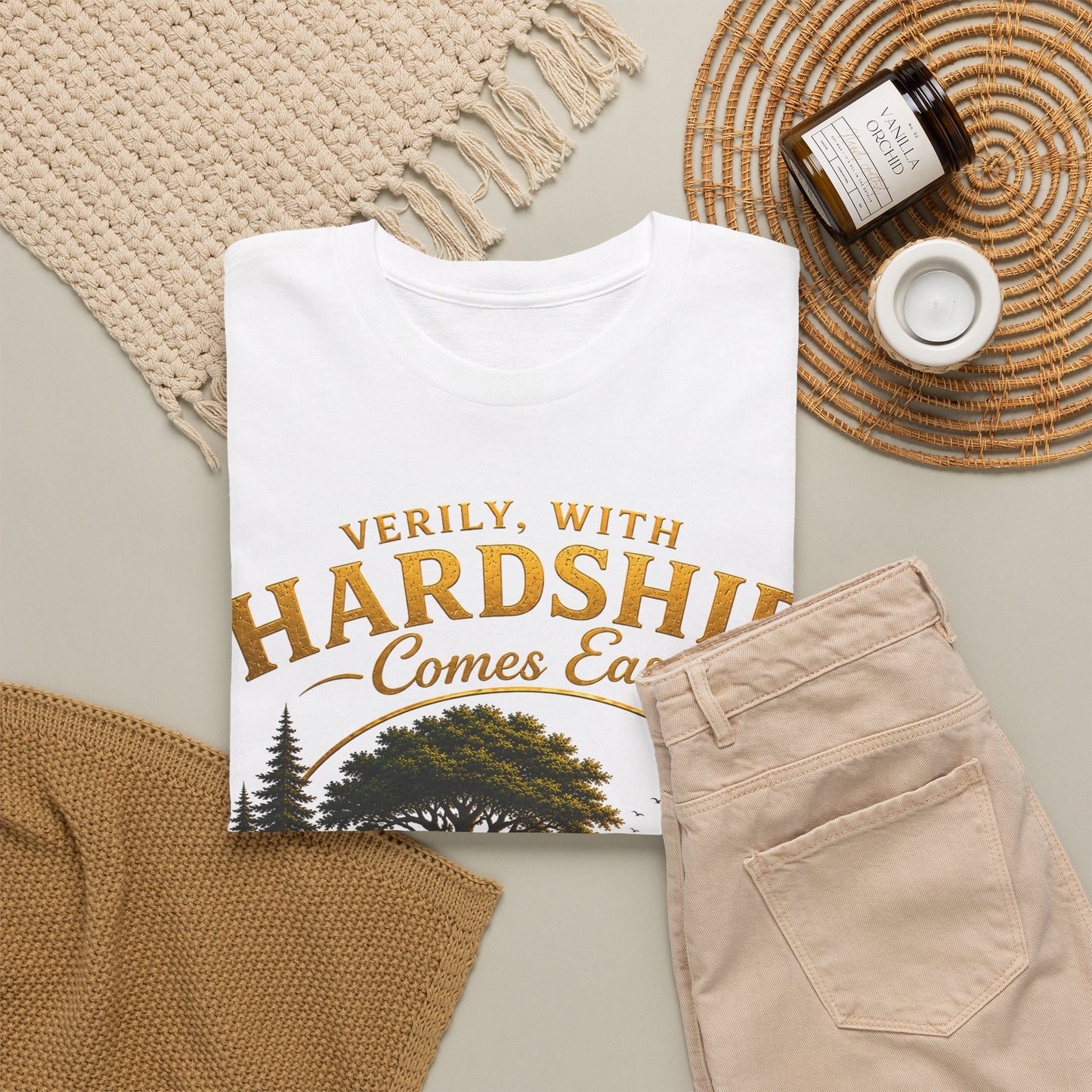 Hardship Comes Ease Tee