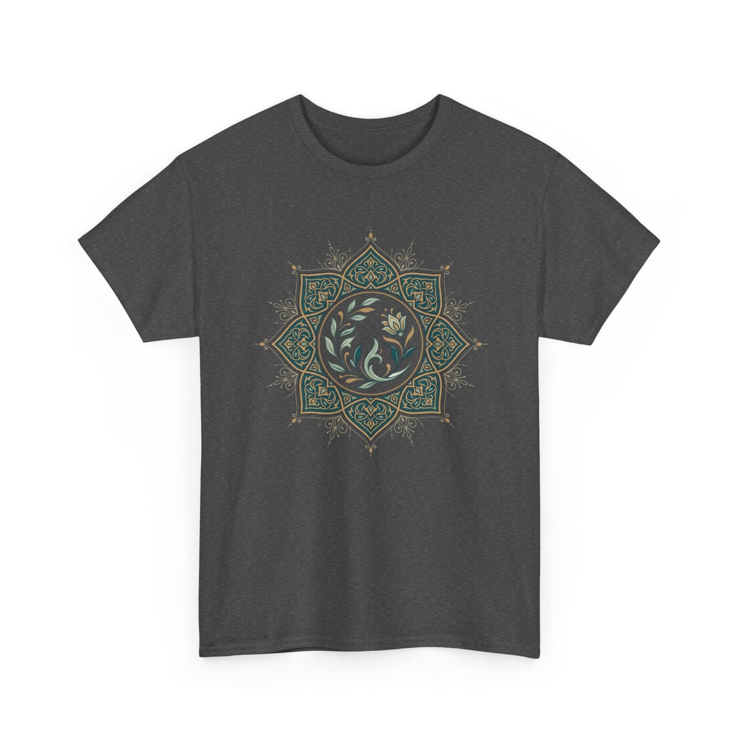 Olive Floral Lotus Tee